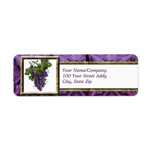 Purple Grape Label