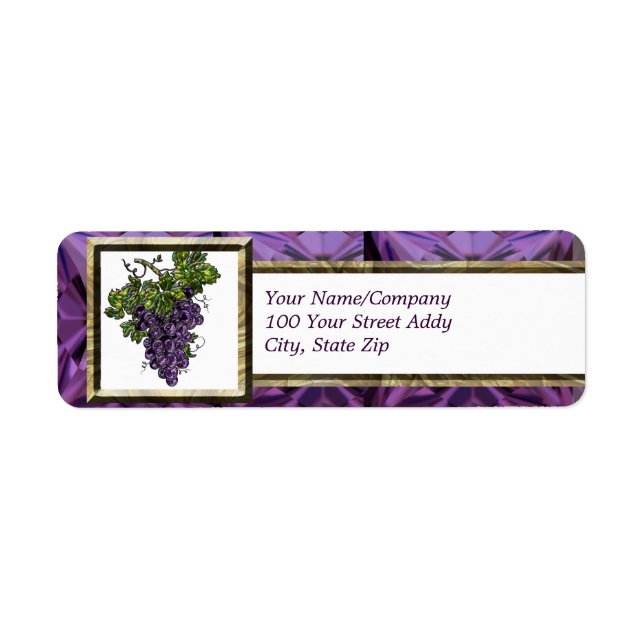 Purple Grape Label (Front)