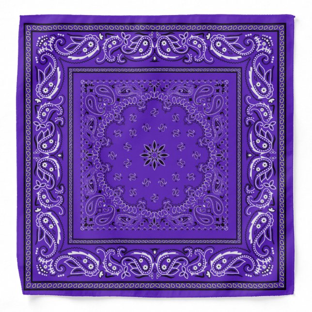 Purple Grape Rosette Bandanarama Bandana (Front)