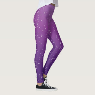 Purple Grape Soda Bubbles Leggings