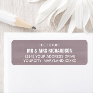 Purple Grape Wedding Return Address Labels