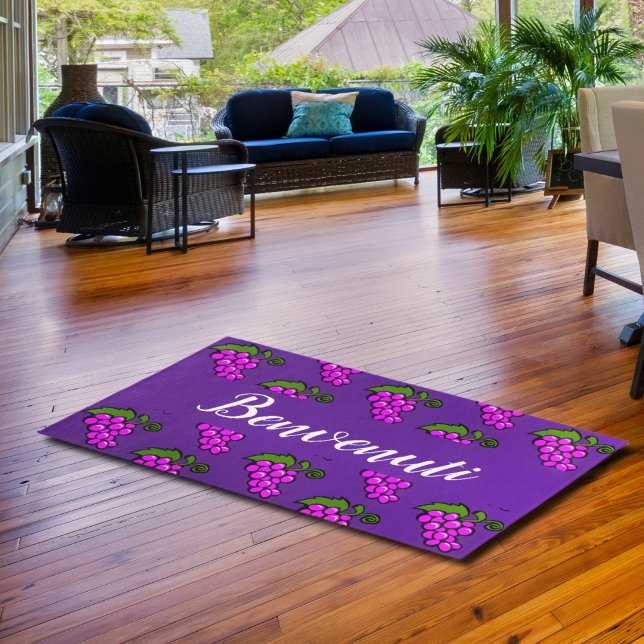 Purple grapes -Benvenuti Rug (Creator Uploaded)