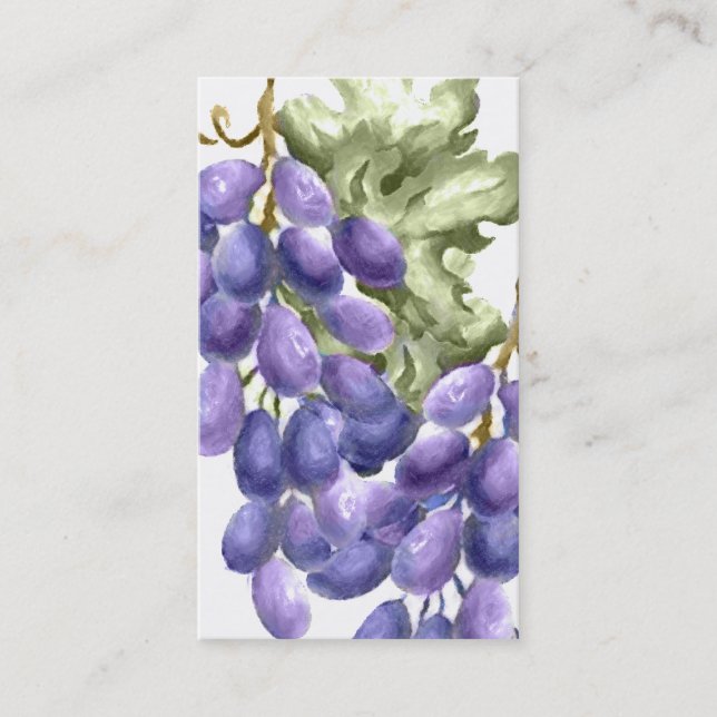 Purple Grapes Business Card (Front)