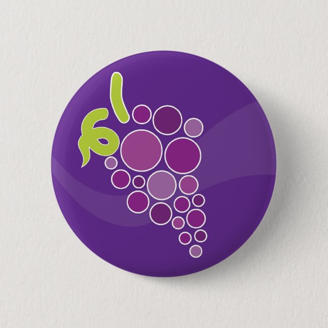 Purple Grapes Button (Front)