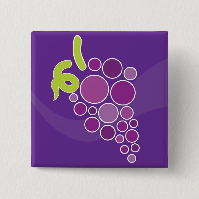 Purple Grapes Button (Front)