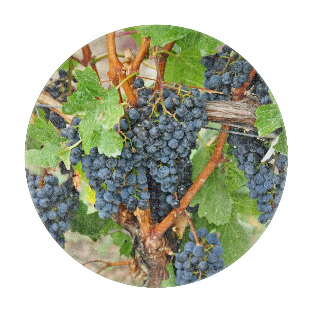 Purple grapes cutting board (Front)