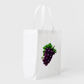 Purple Grapes Grocery Bag