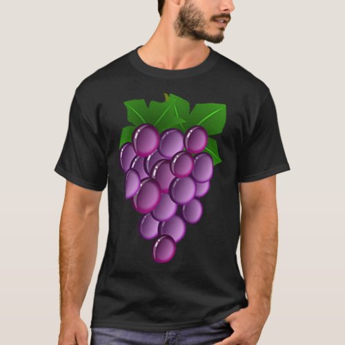 Purple Grapes Halloween Costume Vine Vineyard Frui T_Shirt