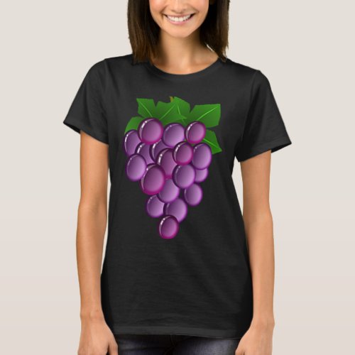 Purple Grapes Halloween Costume Vine Vineyard Frui T_Shirt
