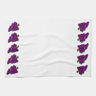 Purple Grapes Hand Towels