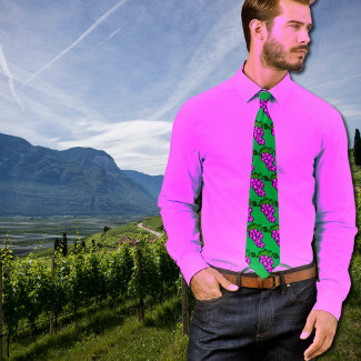 Purple grapes in green pattern