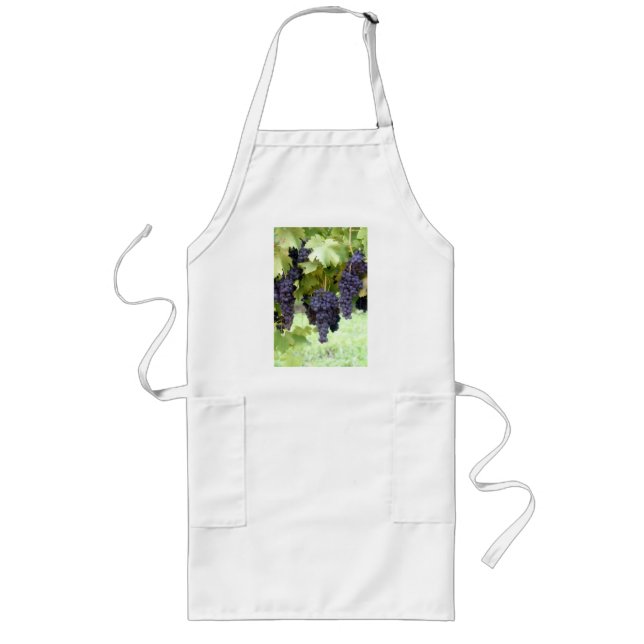 Purple Grapes Long Apron (Front)