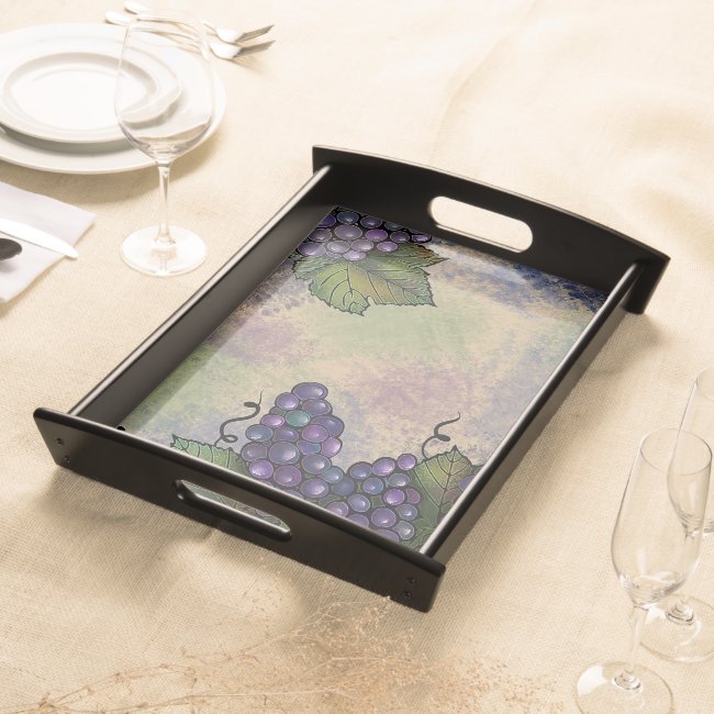 Purple Grapes | Luscious Fruit Serving Tray