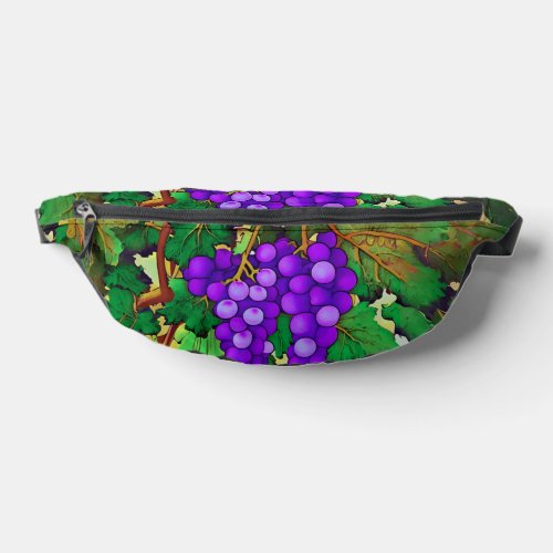 Purple Grapes on the Grapevine Fanny Pack