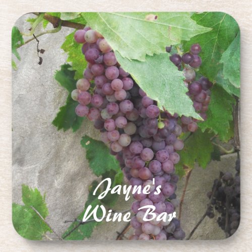 Purple Grapes on the Vine Coaster