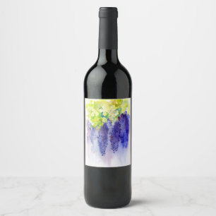 Purple Grapes Watercolor – Vineyard & Wine Label