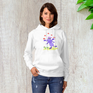 Purple Grasshopper Juggling Fun Creature  Hoodie