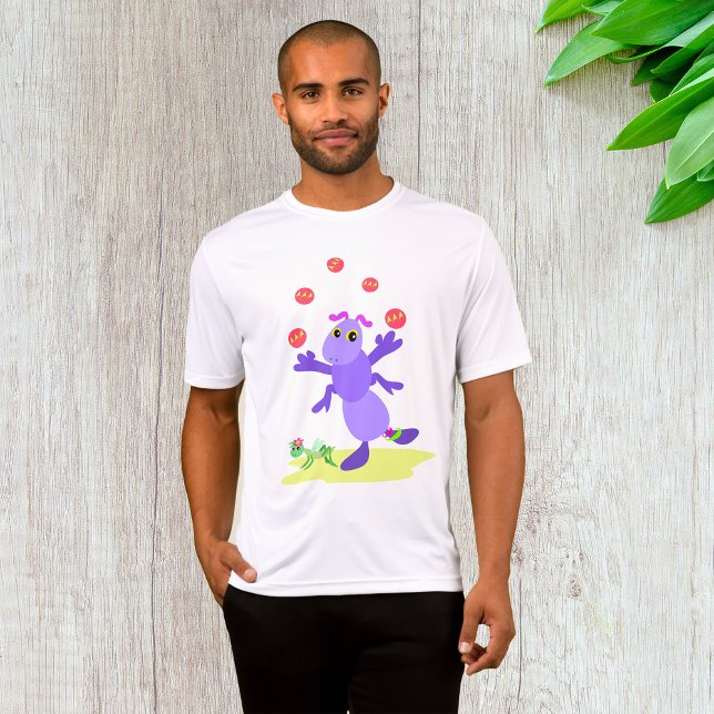 Purple Grasshopper Juggling Fun Creature  T-Shirt (Creator Uploaded)