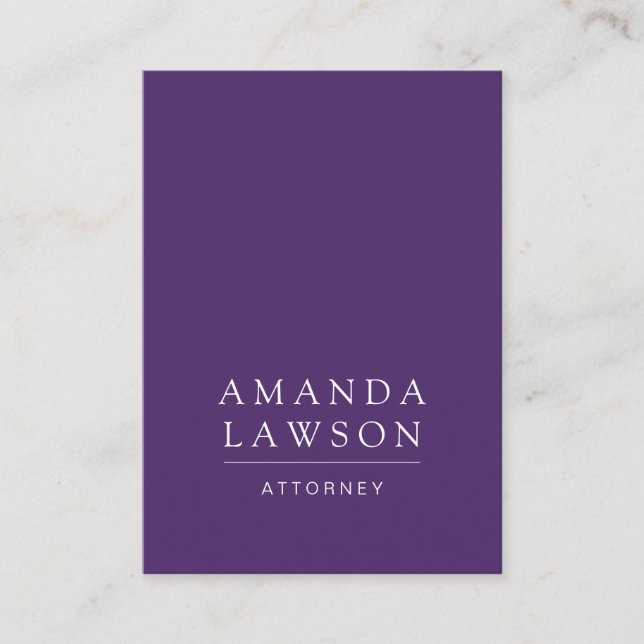 Purple Gray Appointment Card (Front)