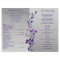 Purple Gray Butterfly Floral Wedding Program