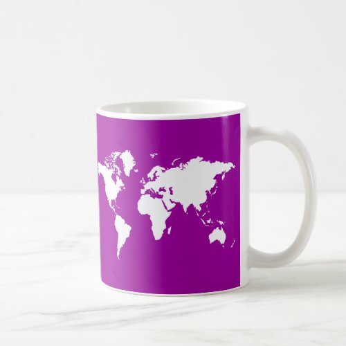 Purple Gray Elegant World Coffee Mug