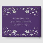 Purple, Gray Love Hearts Wedding