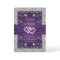 Purple, Gray Love Hearts Wedding Invitation