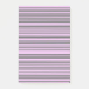 Purple Gray Stripes Post-it Notes
