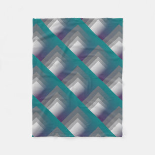 purple gray teal fleece blanket