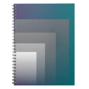 purple gray teal notebook