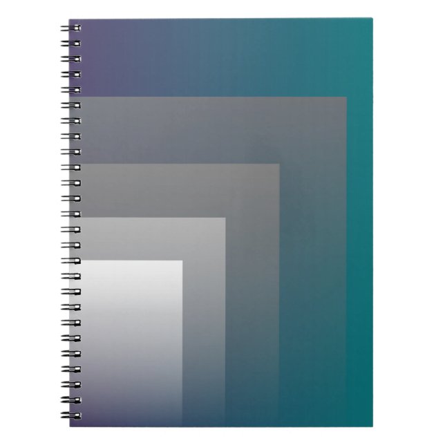 purple gray teal notebook (Front)