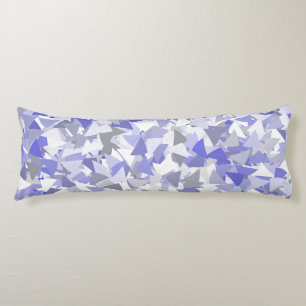 Purple Gray Triangle Pattern Body Pillow