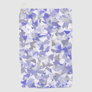 Purple Gray Triangle Pattern Golf Towel