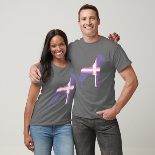 Purple Great Dane T-Shirt