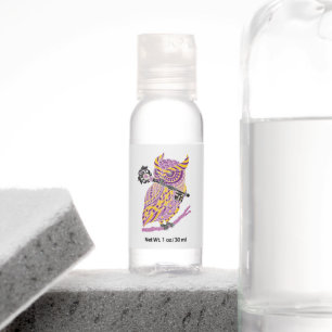 Purple Great Horned Owl Hand Sanitizer