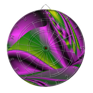 purple green Abstract Rainbow-Art Dartboard