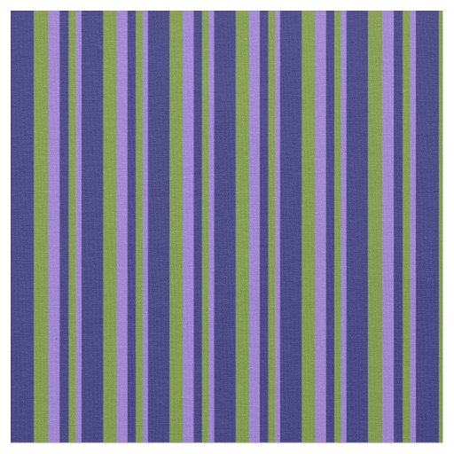 Purple, Green, and Midnight Blue Lines Fabric