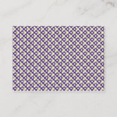 Purple, Green, and White Polka Dot Enclosure Card (Back)