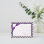 Purple, Green, and White Polka Dot Enclosure Card (Standing Front)