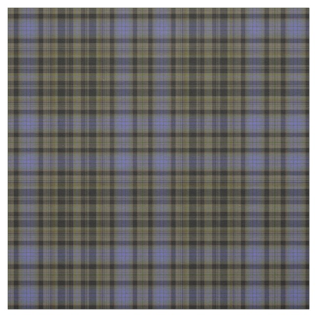Purple Green Black Tartan Plaid Fabric (Swatch)