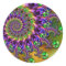 Purple & Green Bokeh Fractal Pattern