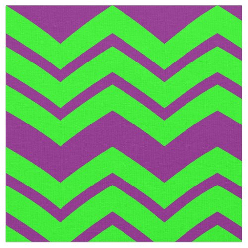 Purple Green Chevron Zigzag Design  Fabric