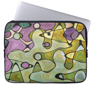 Purple green colors circles abstract swirls cover