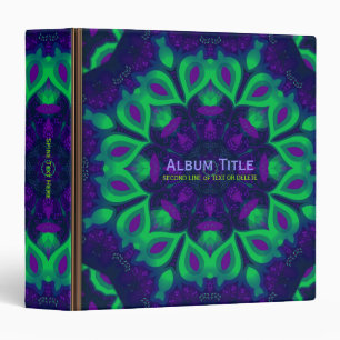 Purple Green Delight Album Binder
