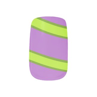 Purple & Green Easter Egg Nail Wrap