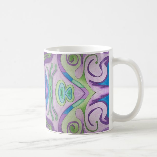 Purple Green Fantasy Mug (Right)