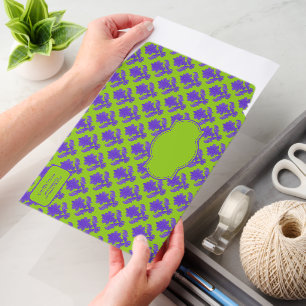 Purple & Green French Tapestry Custom Envelope Mailers