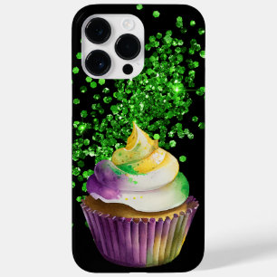 PURPLE GREEN GOLD MARDI GRAS CUPCAKE Case-Mate iPhone 14 PRO MAX CASE