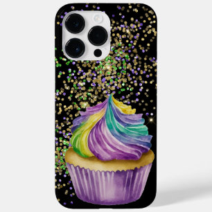 PURPLE GREEN GOLD MARDI GRAS CUPCAKE Case-Mate iPhone 14 PRO MAX CASE