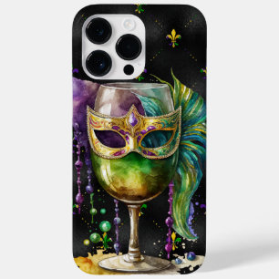 PURPLE GREEN GOLD MARDI GRAS FESTIVE BEVERAGES Case-Mate iPhone 14 PRO MAX CASE